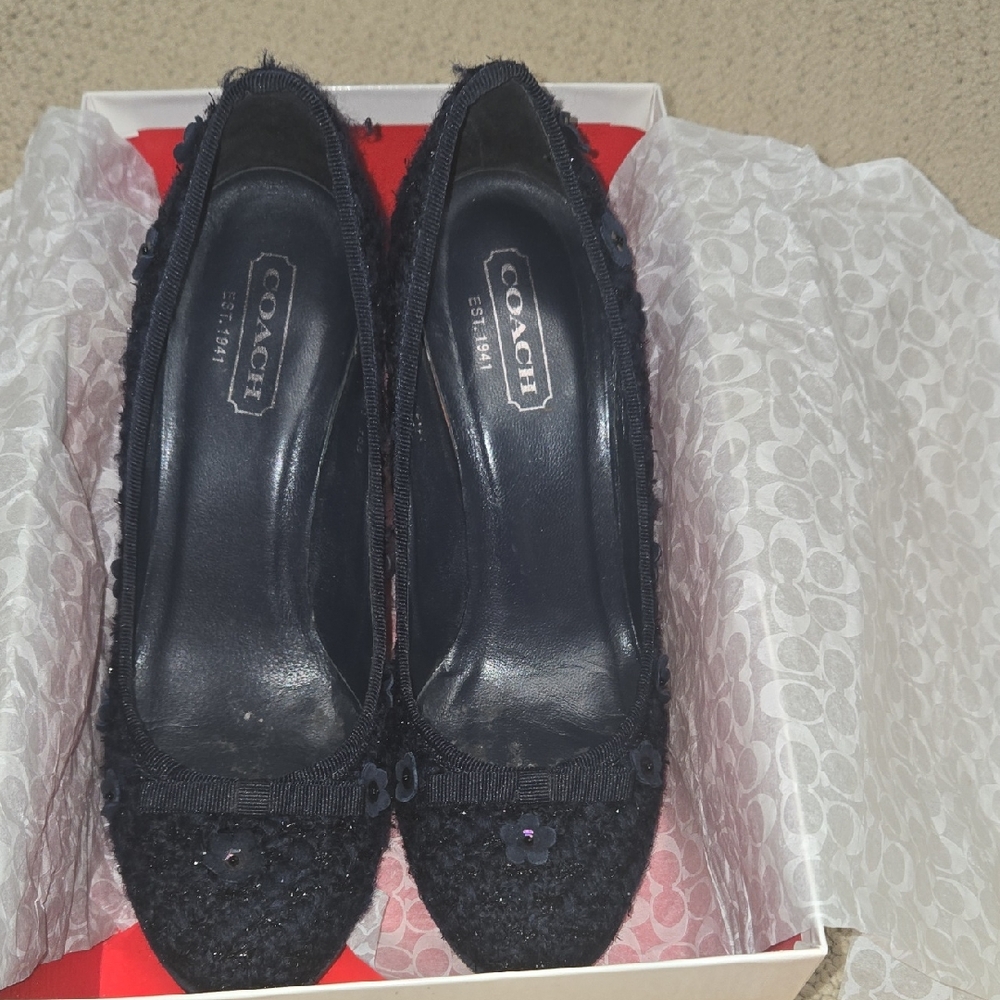 Coach Women's Elegant Black Heels